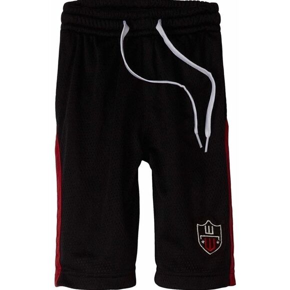 Wes and Willy  Boys' Curved Stripe Mesh Short - Picture 1 of 4